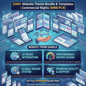 2500+ Website Theme Bundle & Templates | Rights (MRR/PLR)